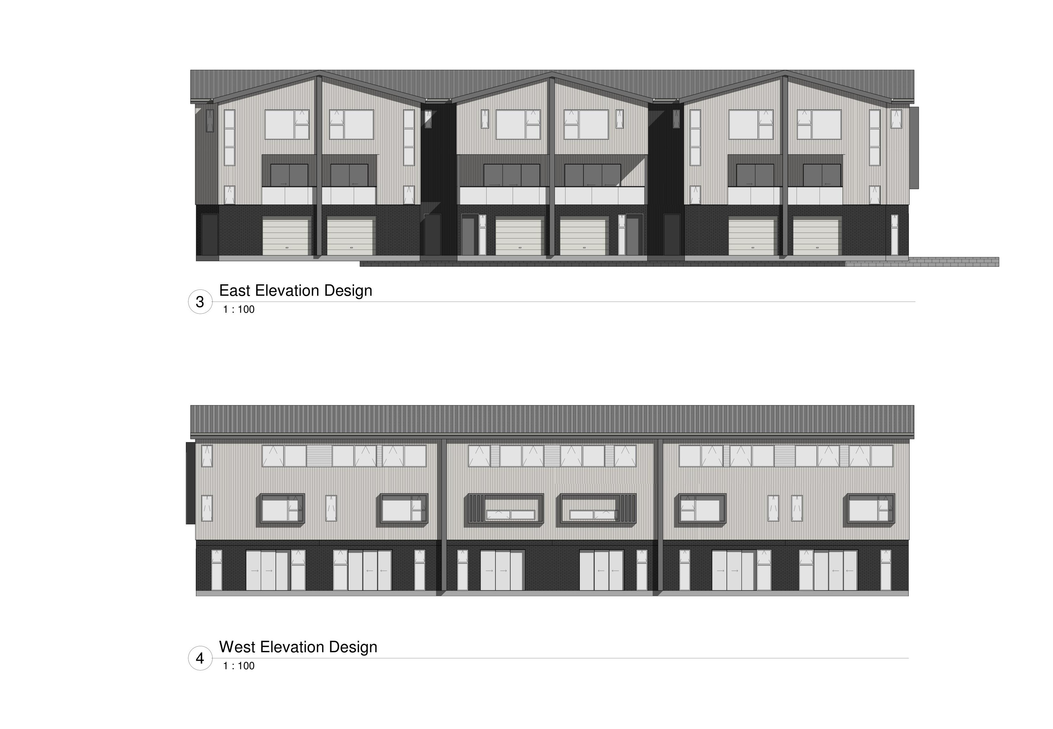 Six Four-Bedrooms Terraced Houses on a Corner Site