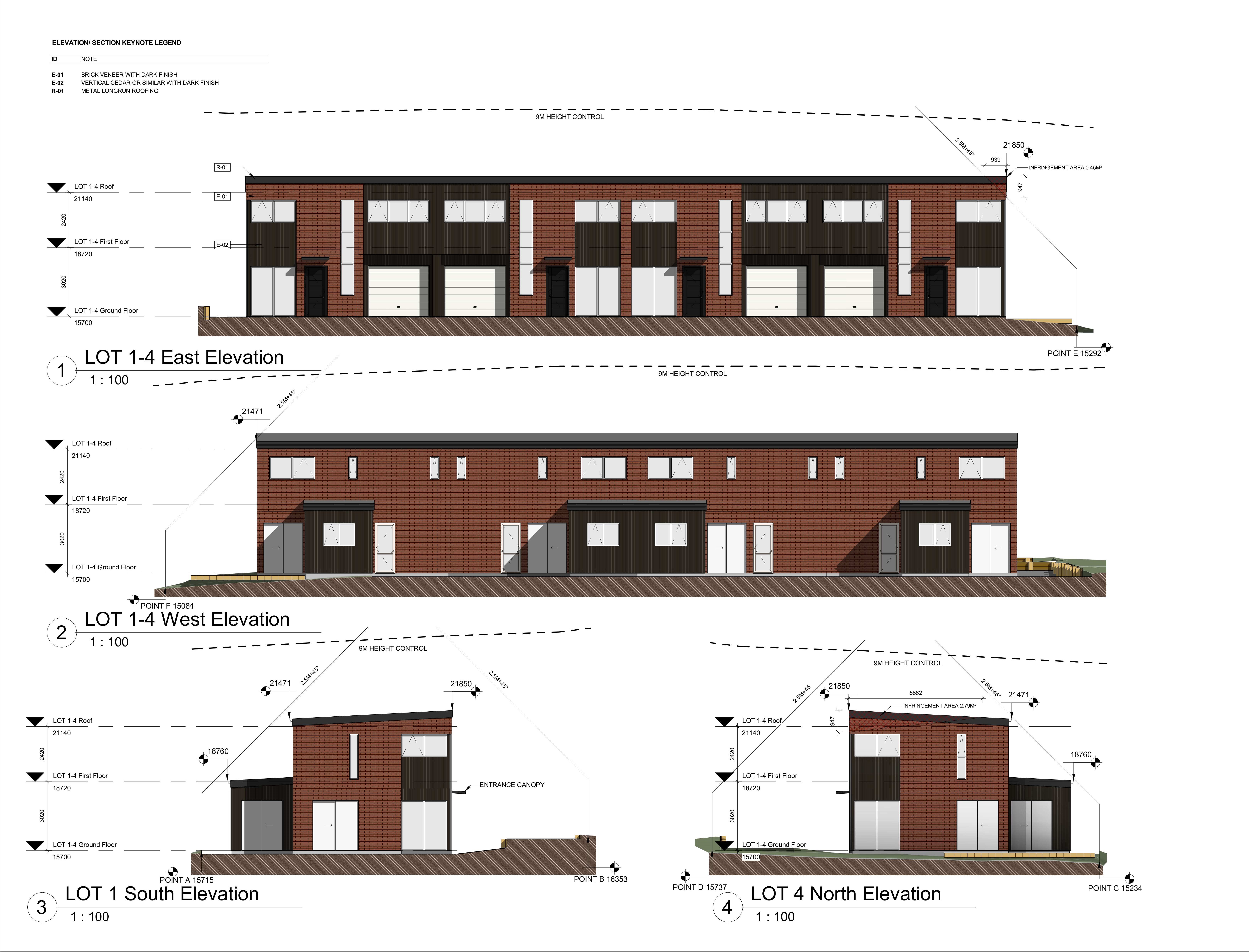 Four Terraced Homes at East Auckland