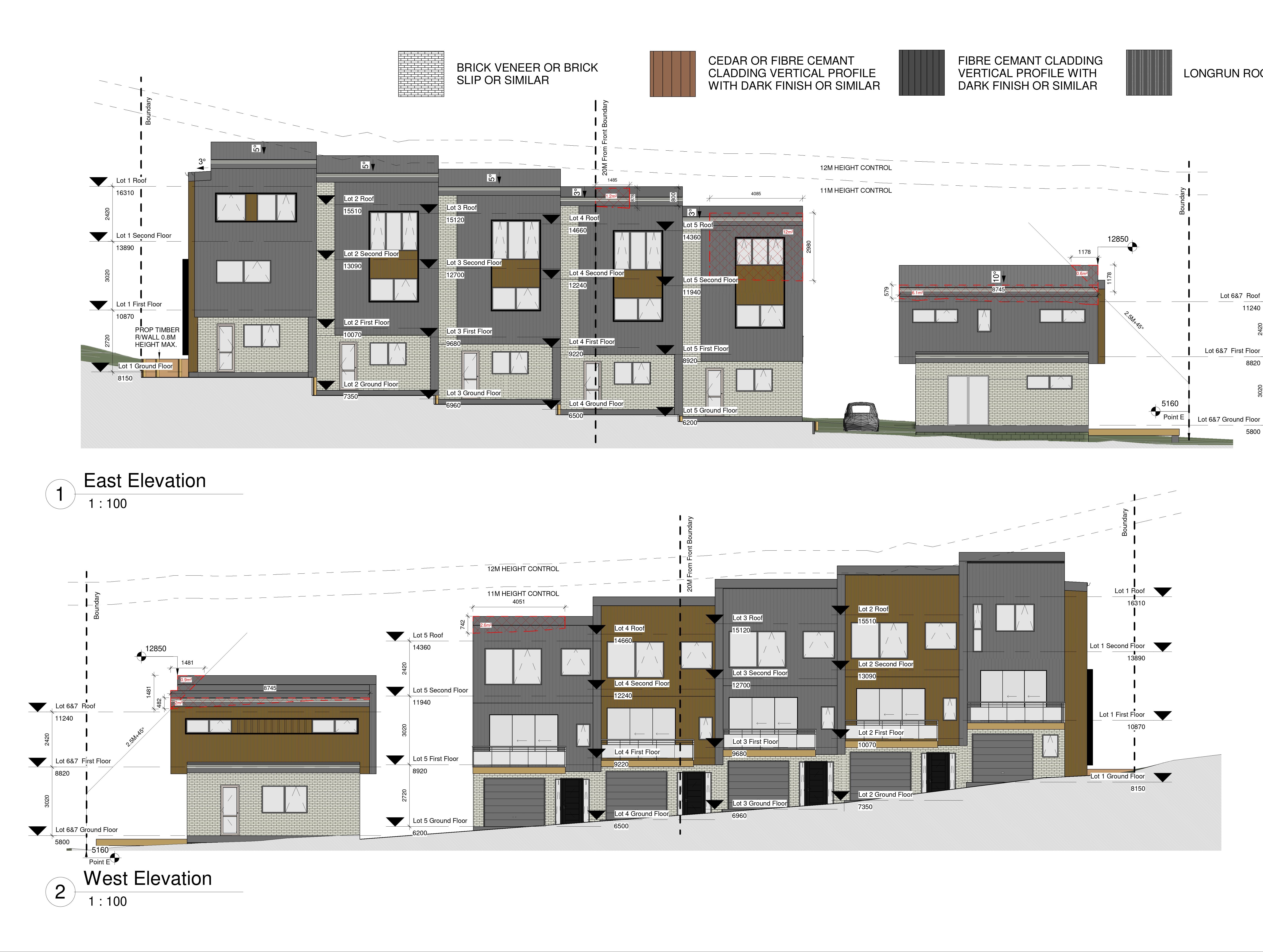 Five Terraced and Duplexes On a Sloppy Site